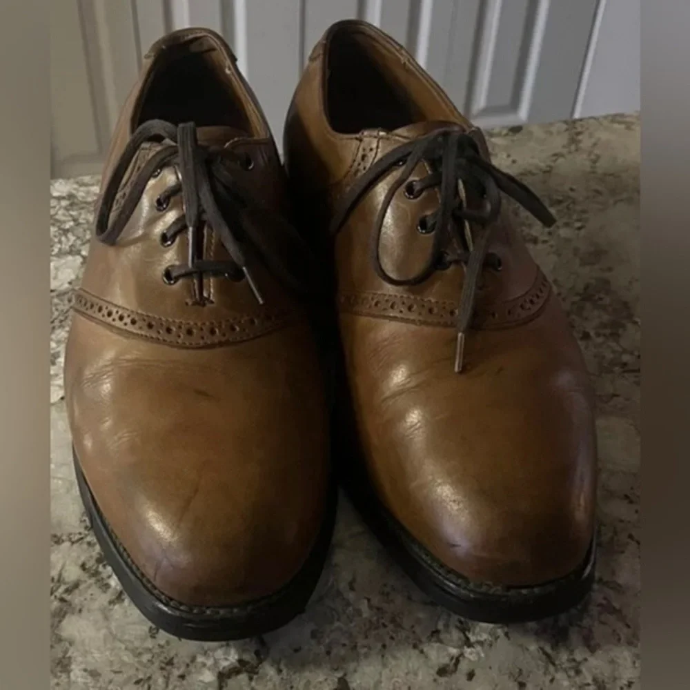 Allen Edmonds Corporate Casuals Oxfords Leather Shoes Cap Toe Size 9.5D‎